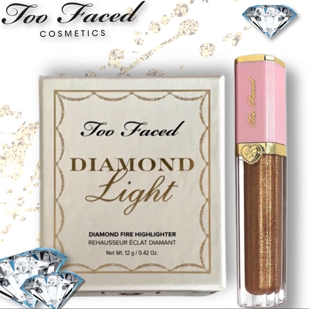TOO FACED DIAMOND LIGHT HIGHLIGHTER “CANARY” & LIP